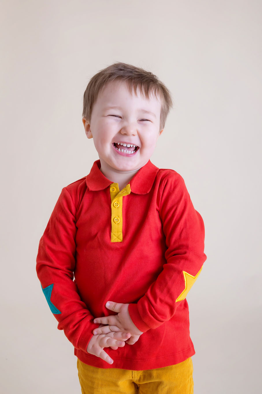 Studio portrait of toddler